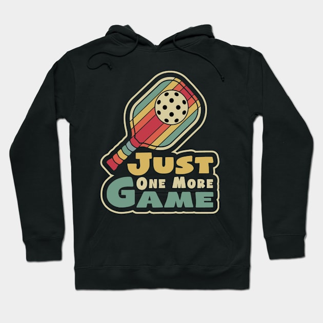 Pickleball Just One More Game Hoodie by rhazi mode plagget